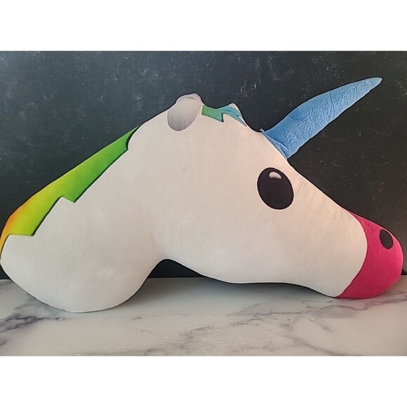 Unicorn Head Pillow, USED - Picture 4 of 10